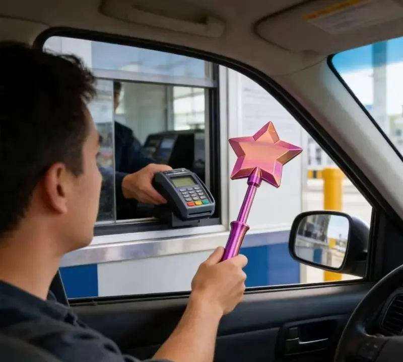 Cute Magic Wand Card Holder