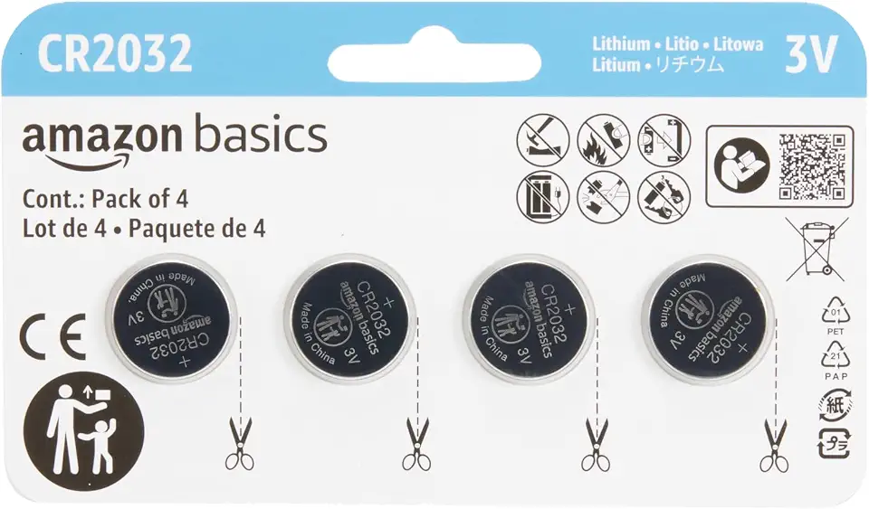 Amazon Basics CR2032 Lithium Coin Cell Battery