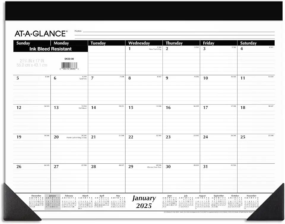 2025 Desk Calendar