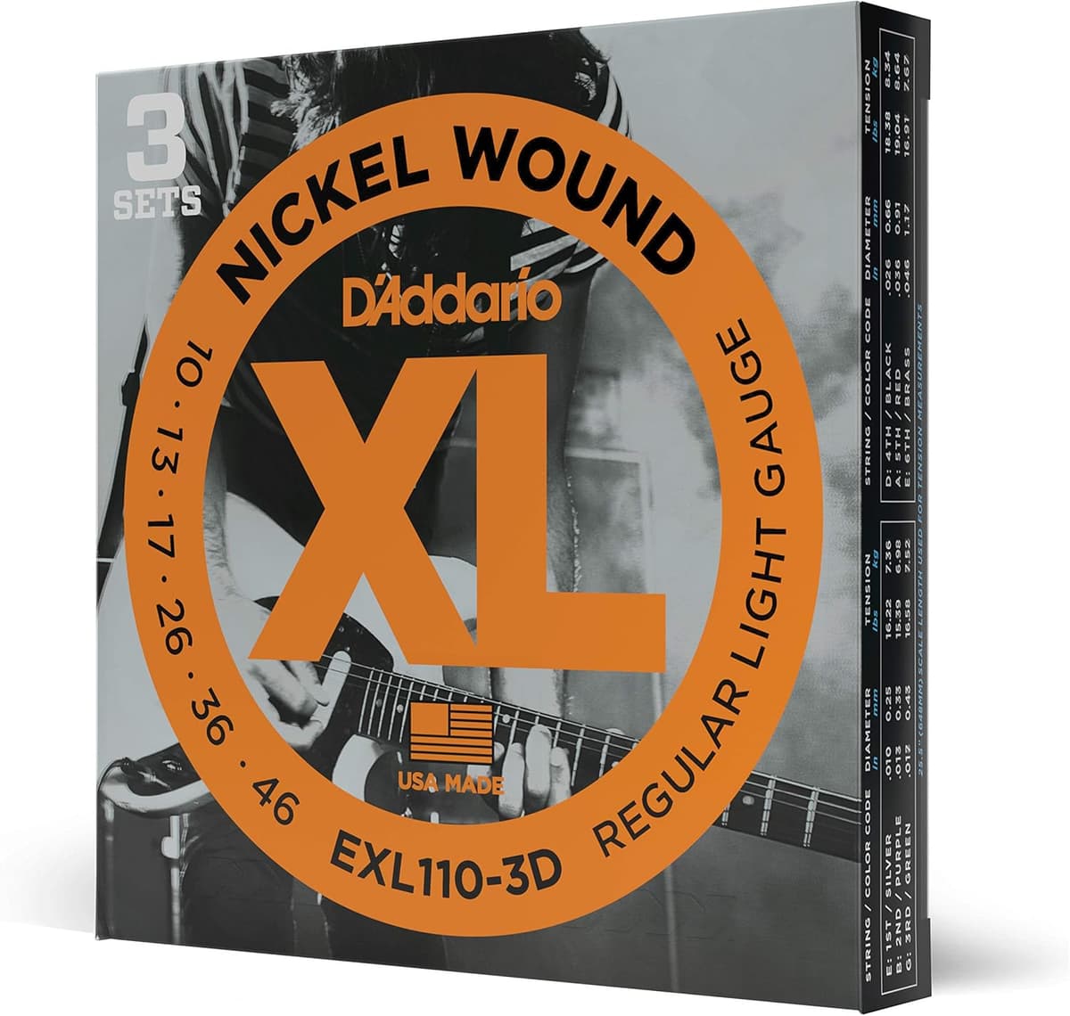 Electric Guitar Strings (3-Pack)