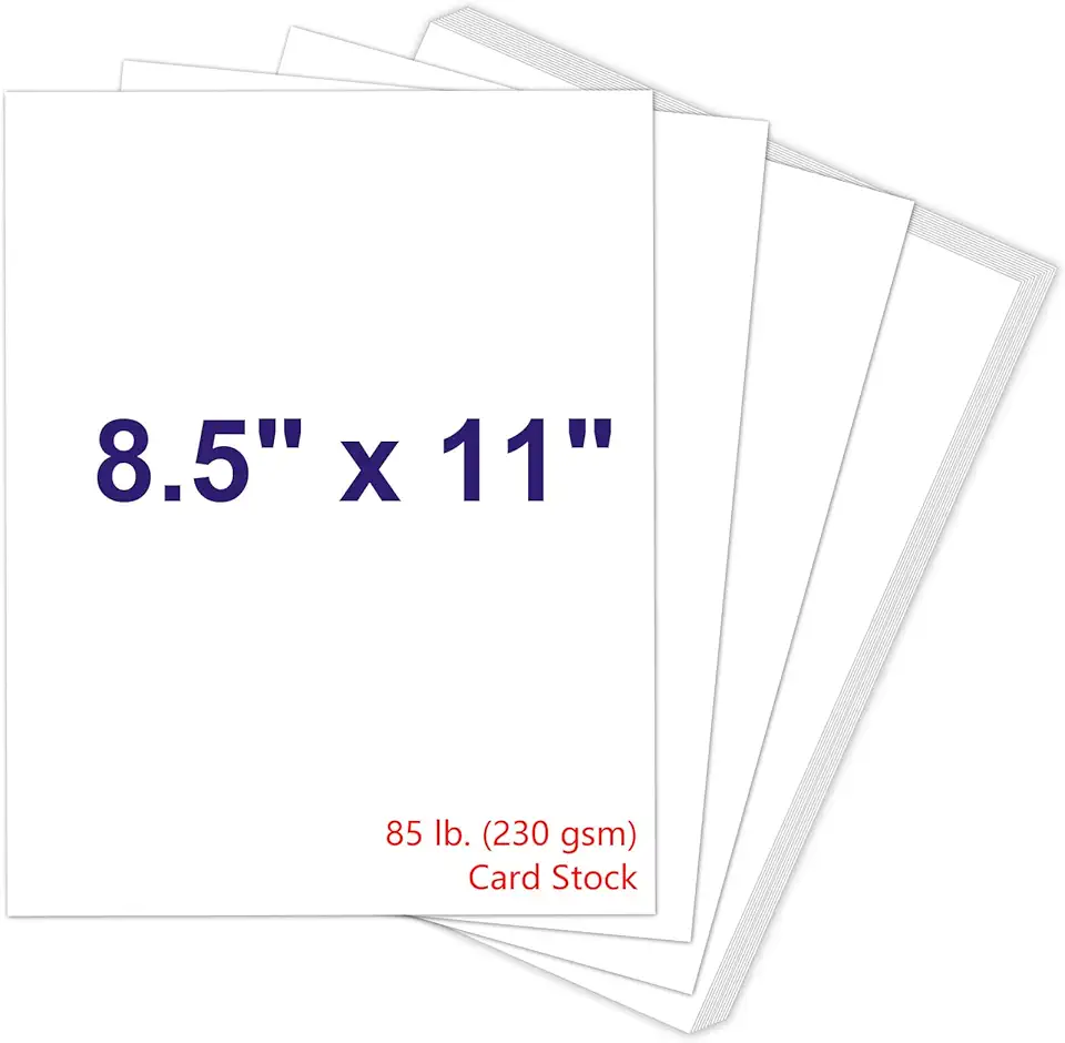 White Cardstock Paper