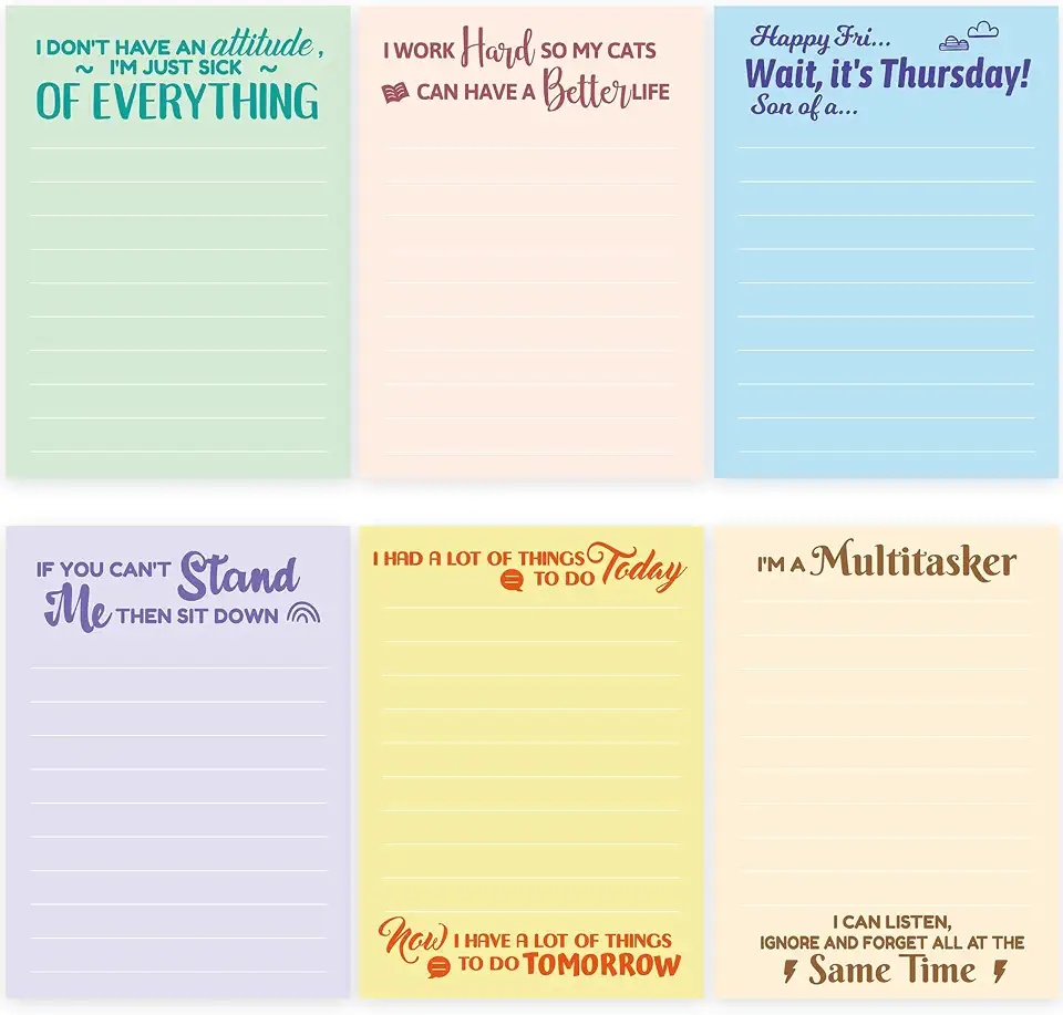 Sarcastic Quotes Funny Notepads