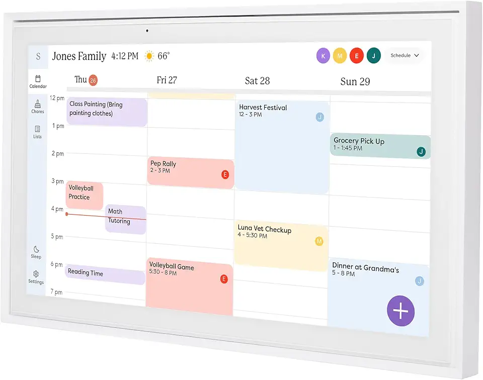 15-inch Smart Touchscreen Calendar