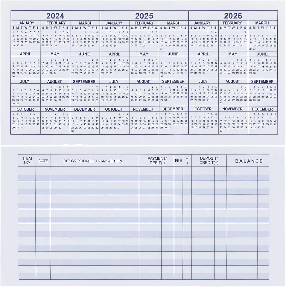 Personal Check Registers