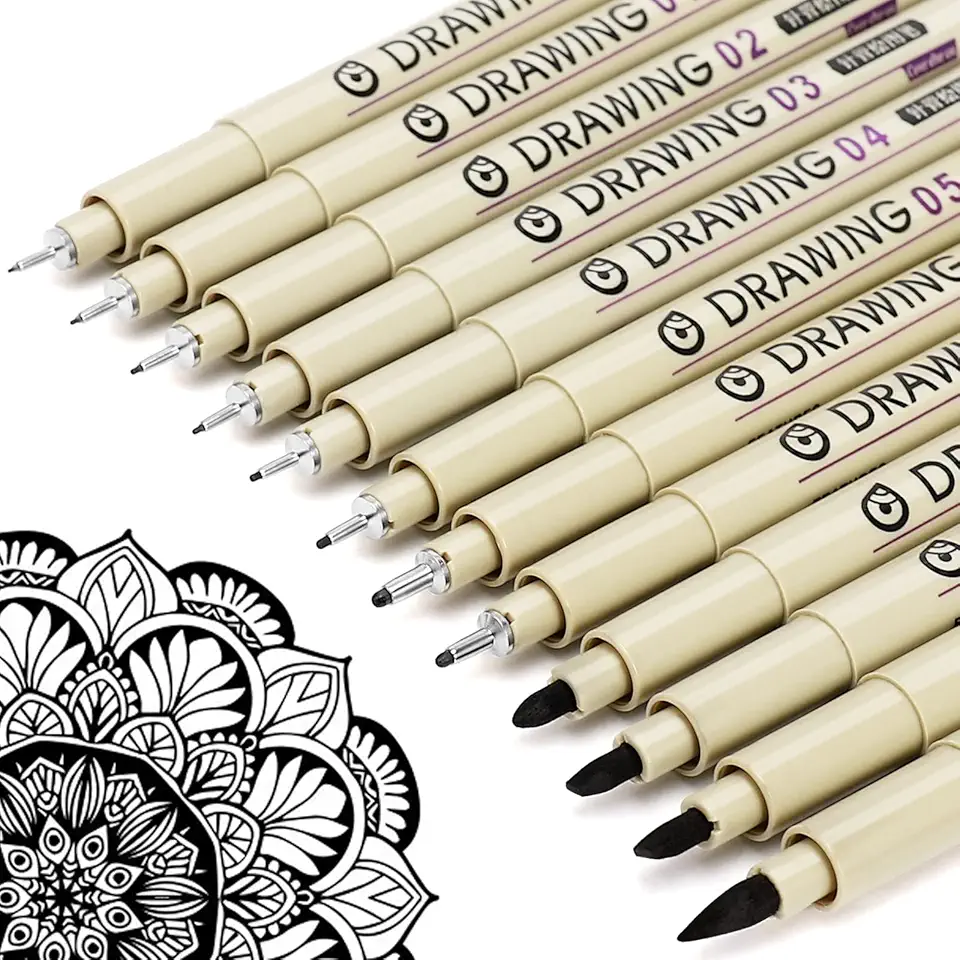 Micro Fineliner Drawing Art Pens