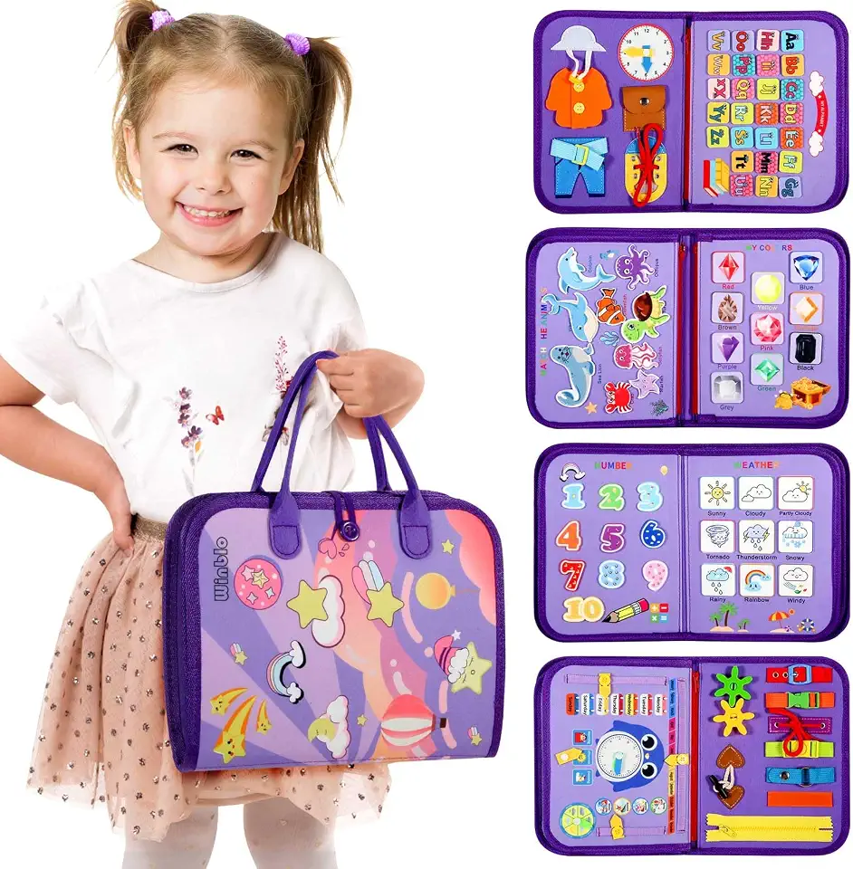 Montessori Busy Board for Toddlers