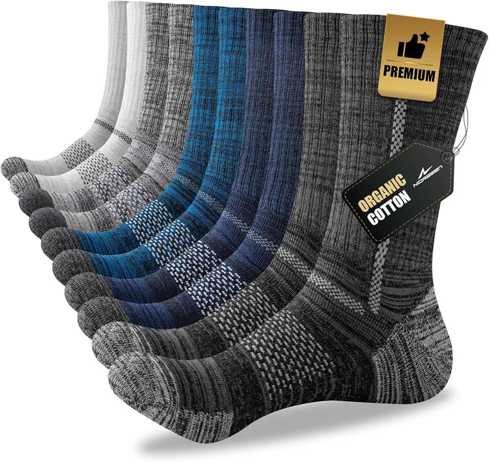 Cushioned Cotton Crew Socks