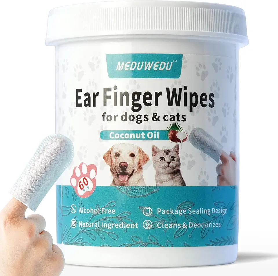 Coconut Scented Dog Ear Cleaner Wipes