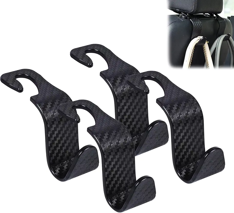 Car Seat Headrest Hook 4 Pack Hanger