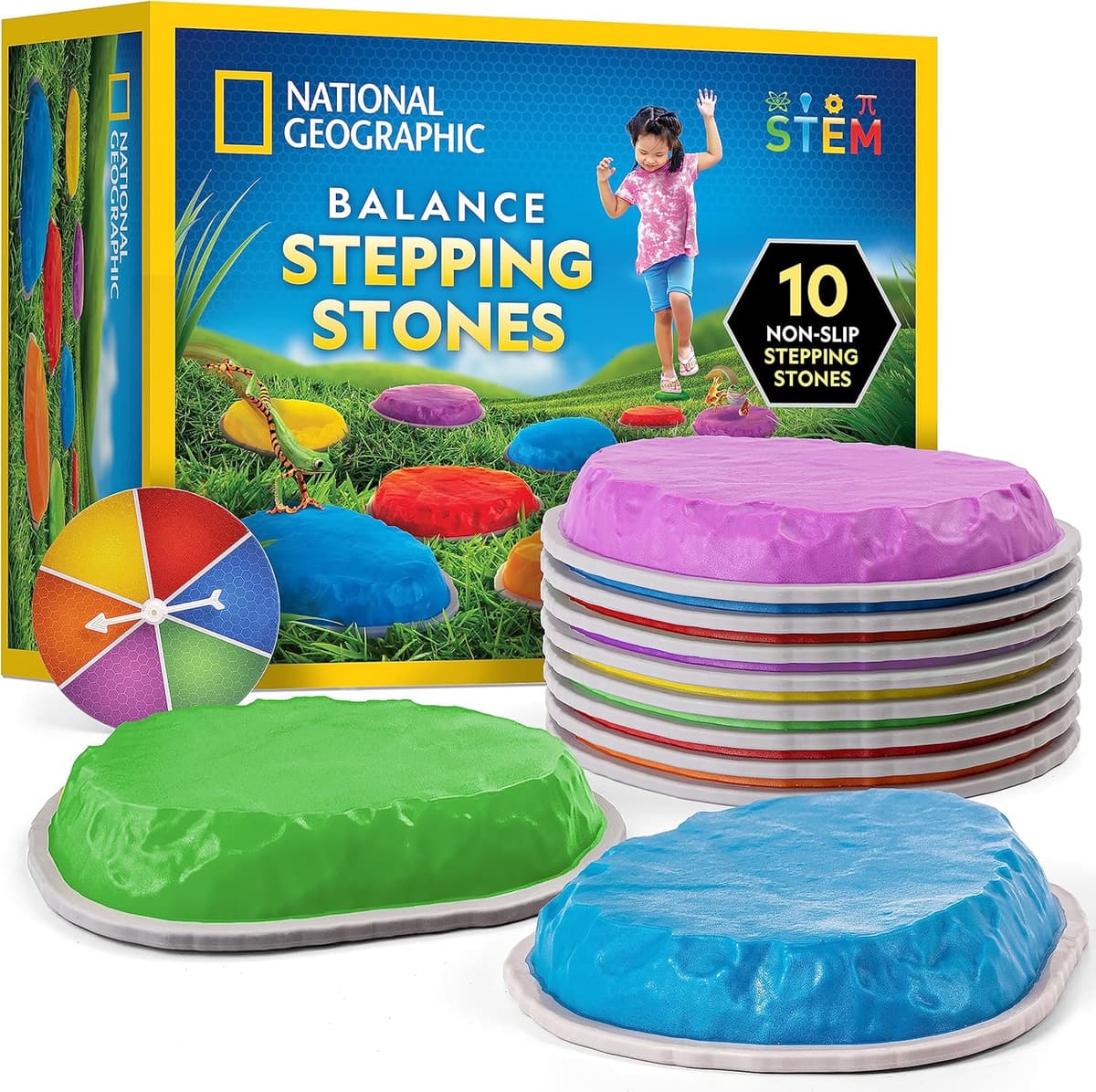 Durable Non-Slip Stepping Stones for Kids