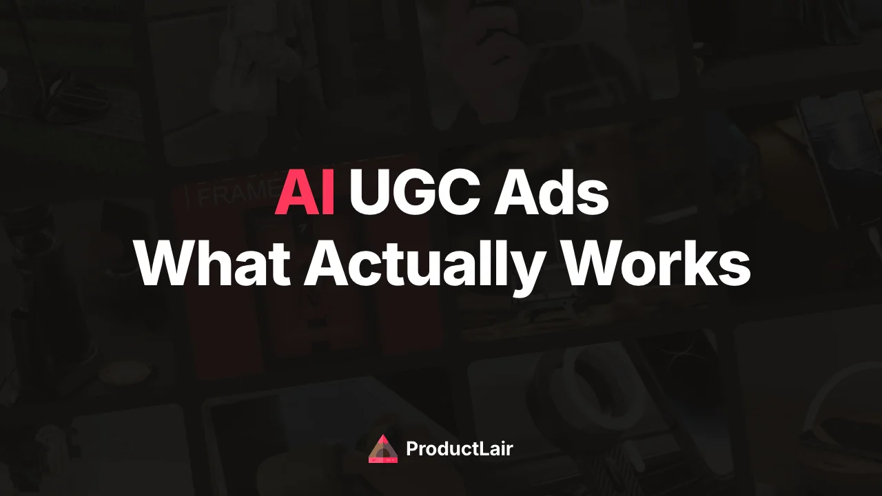 ProductLair analysis of AI UGC ads performance for dropshipping products