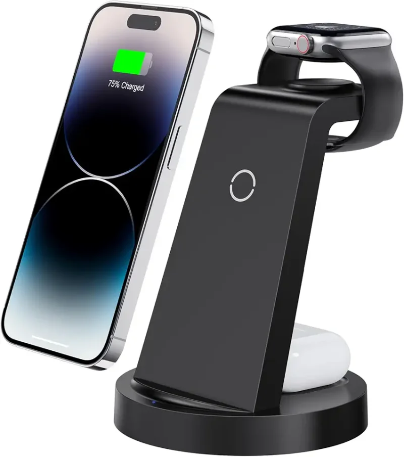 3-in-1 wireless charging station for iPhone Apple Watch and AirPods