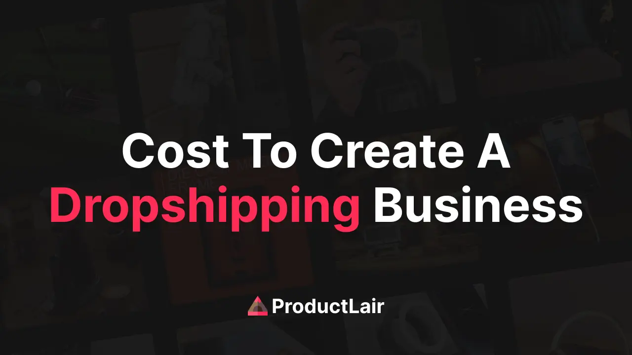 Detailed breakdown of dropshipping business costs showing various expense categories and tools needed