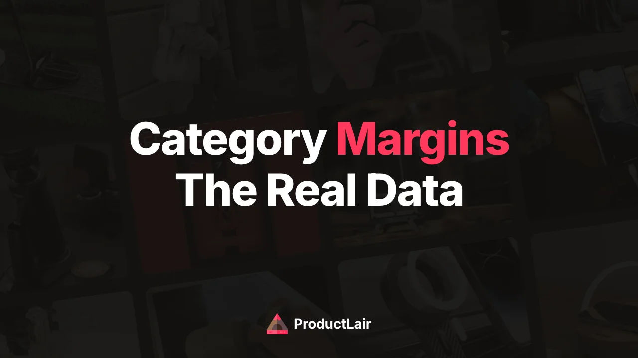 ProductLair dropshipping profit margins by category data analysis