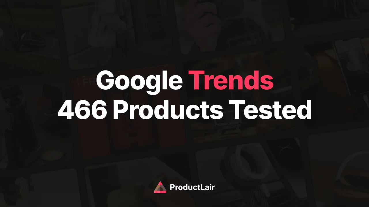 Google Trends for dropshipping analysis tested across 466 curated products