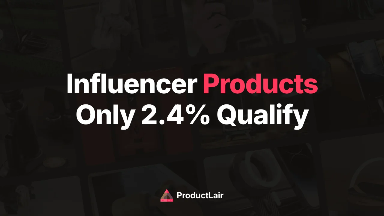 ProductLair analysis of which dropshipping products work for influencer marketing