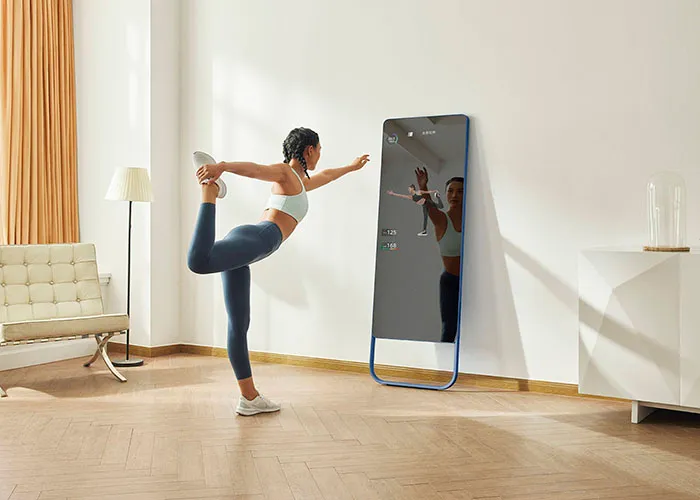 AI-powered fitness mirror with personal training features